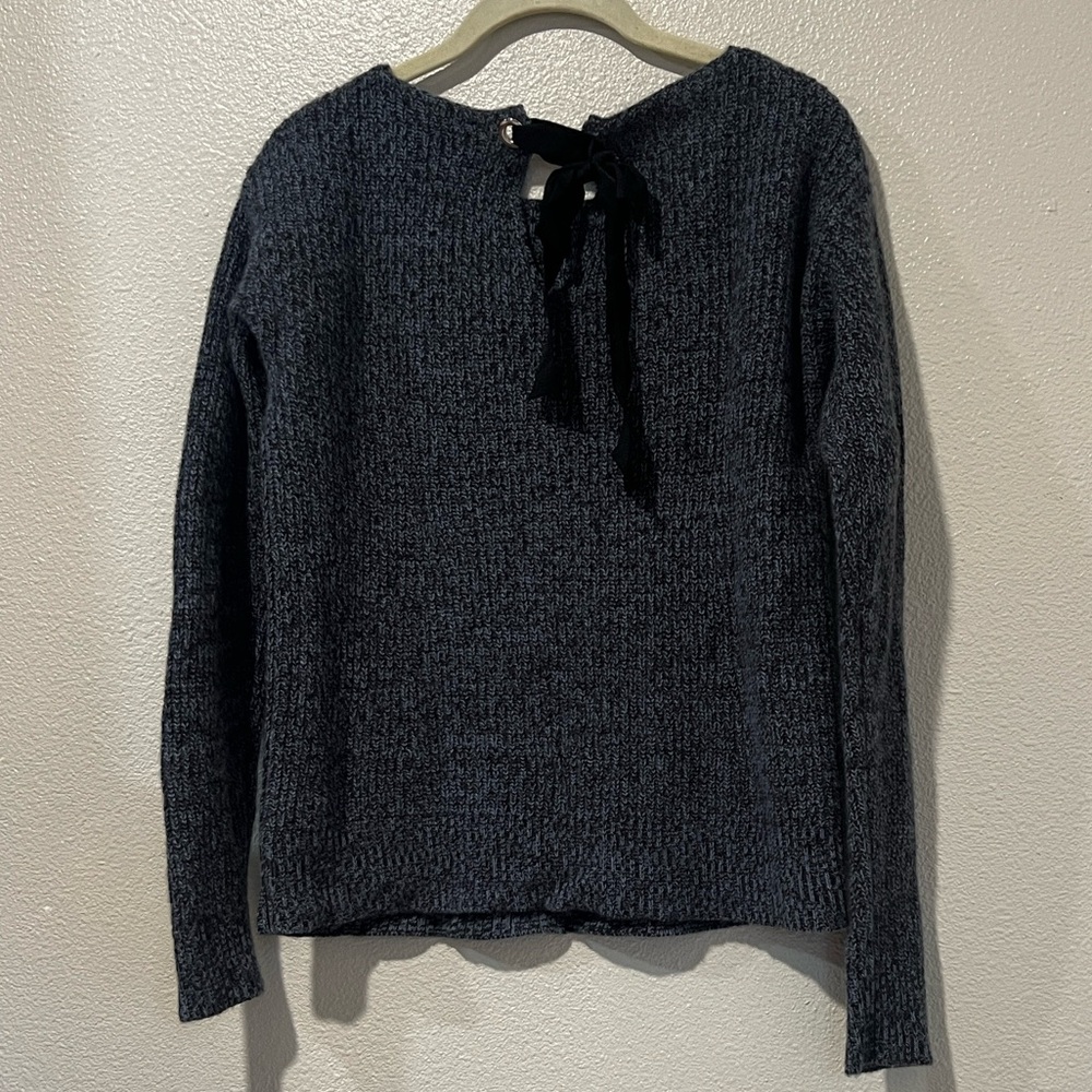 Ann Taylor Marled Tie Back Sweater - Picture 5 of 10